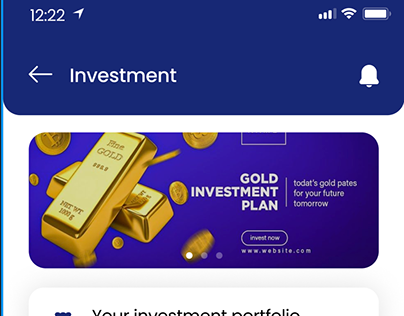 Investment App UI/UX preview