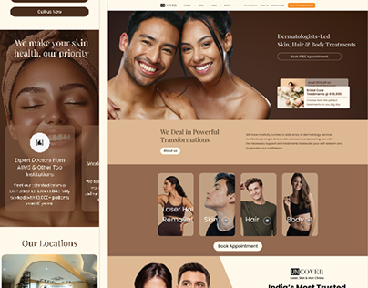 Uncover Clinic UI/UX preview
